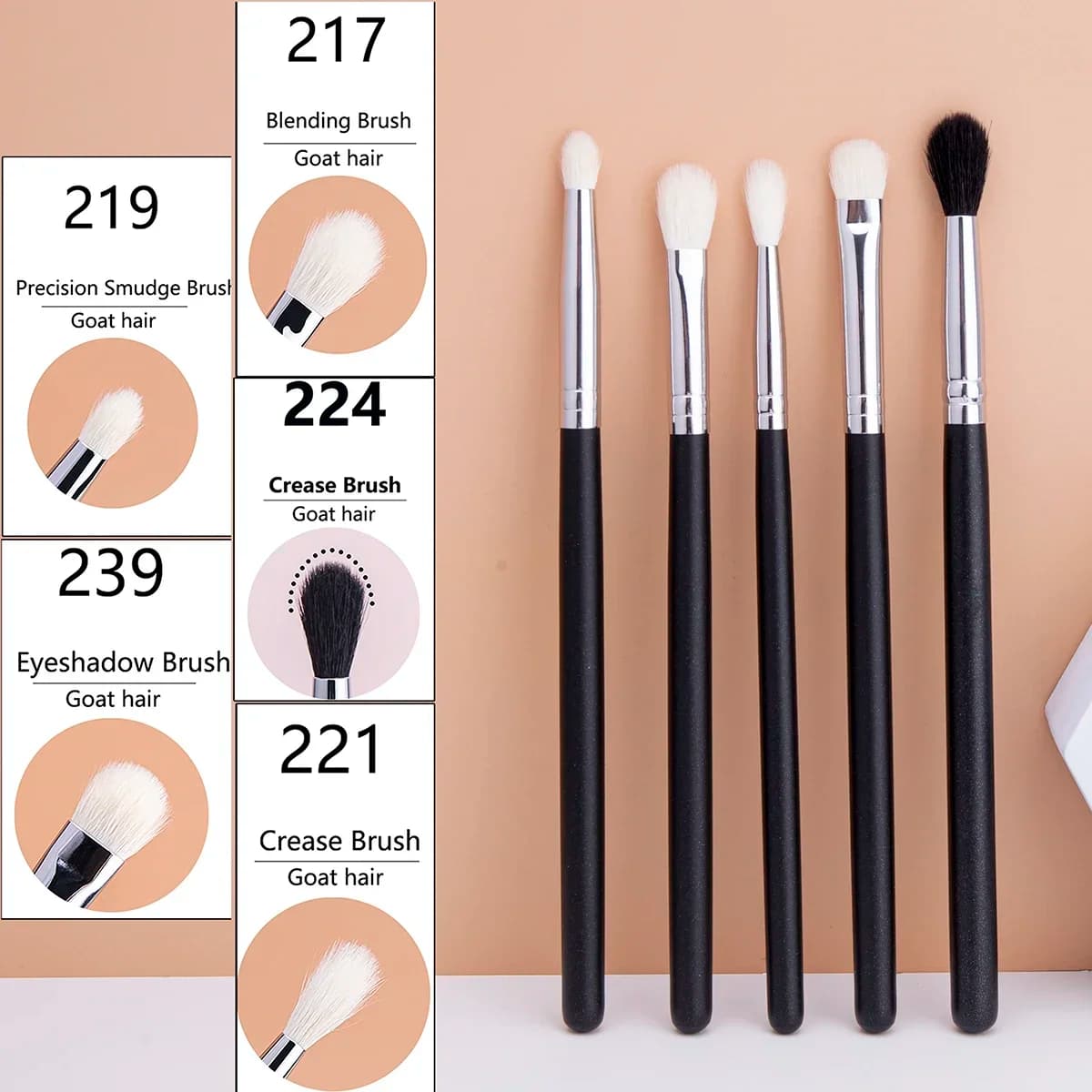 Shade Brushes for Make-up Shader Flat Shader Shader Brushes for Snail Hair Shade Shade Liquid Cream Powder Makeup Tool