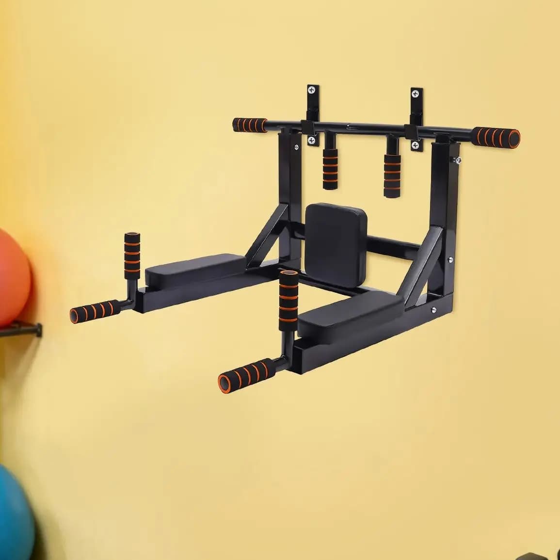 Wall bar, multi-gym for dip, indoor training equipment and home gym