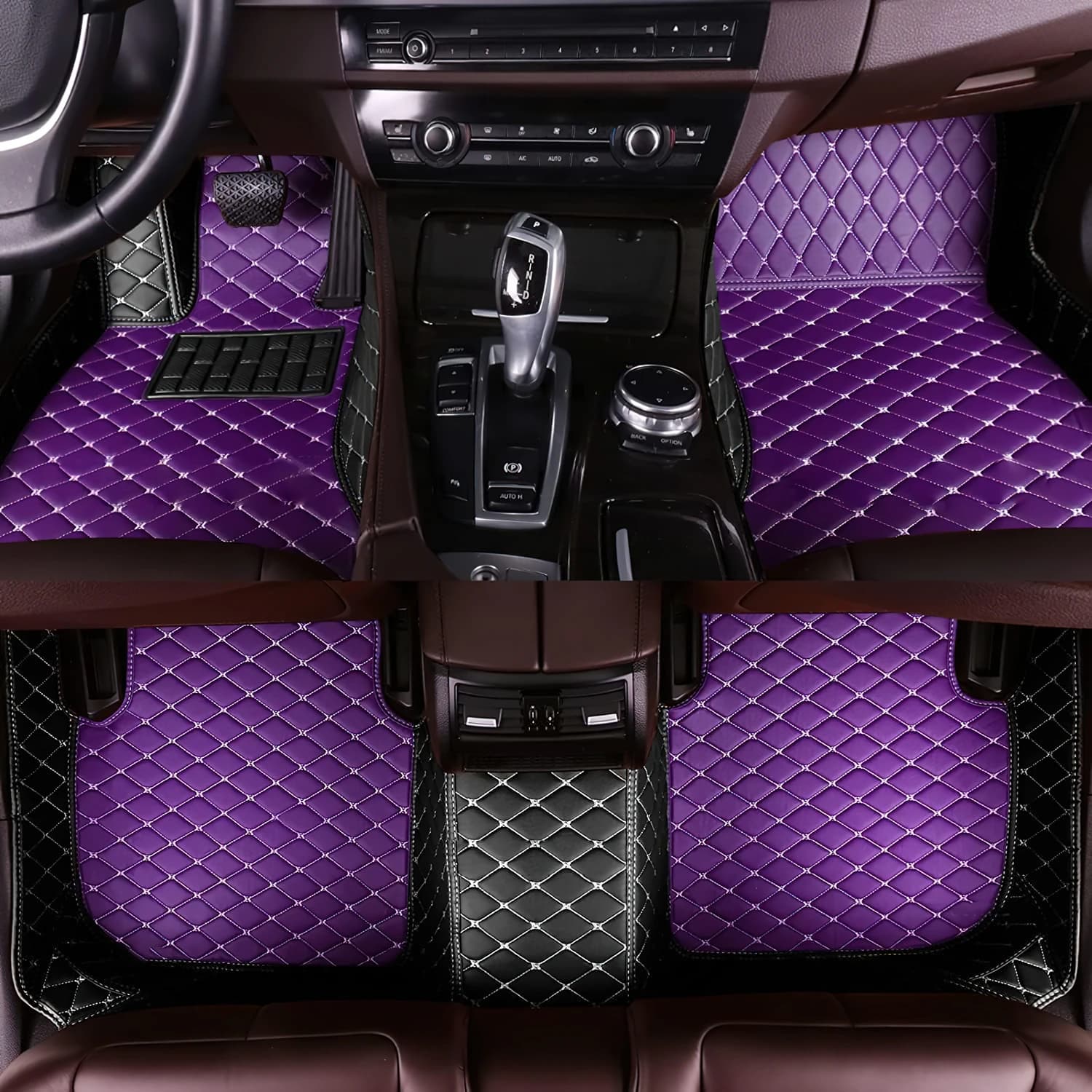 Tappetini in pelle per auto per Peugeot 2008 2014-2019 3008 4008 2017-2023 Tappetini per auto personalizzati Tappetini per veicoli