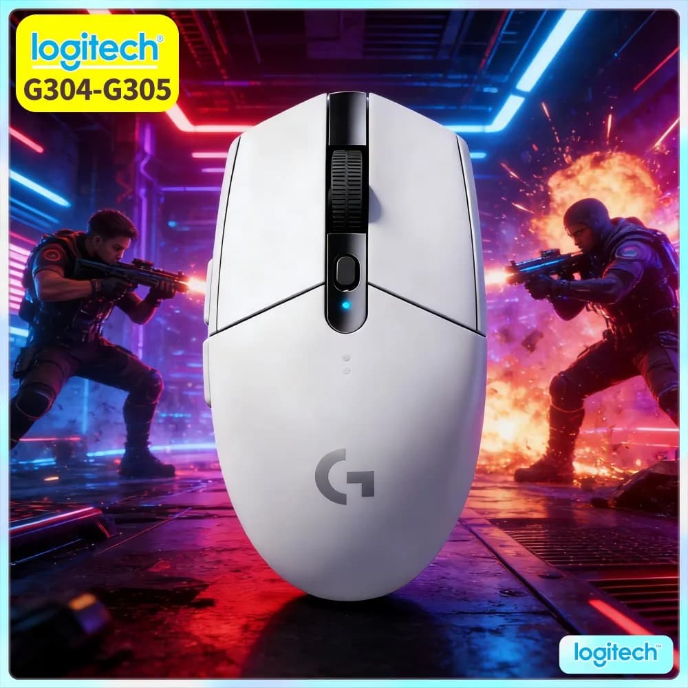 Logitech G304 LIGHTSPEED Wireless Gaming Mouse 12000 DPI 1Ms Latency HERO Sensor 250Hr Battery Fast Operation Gamers