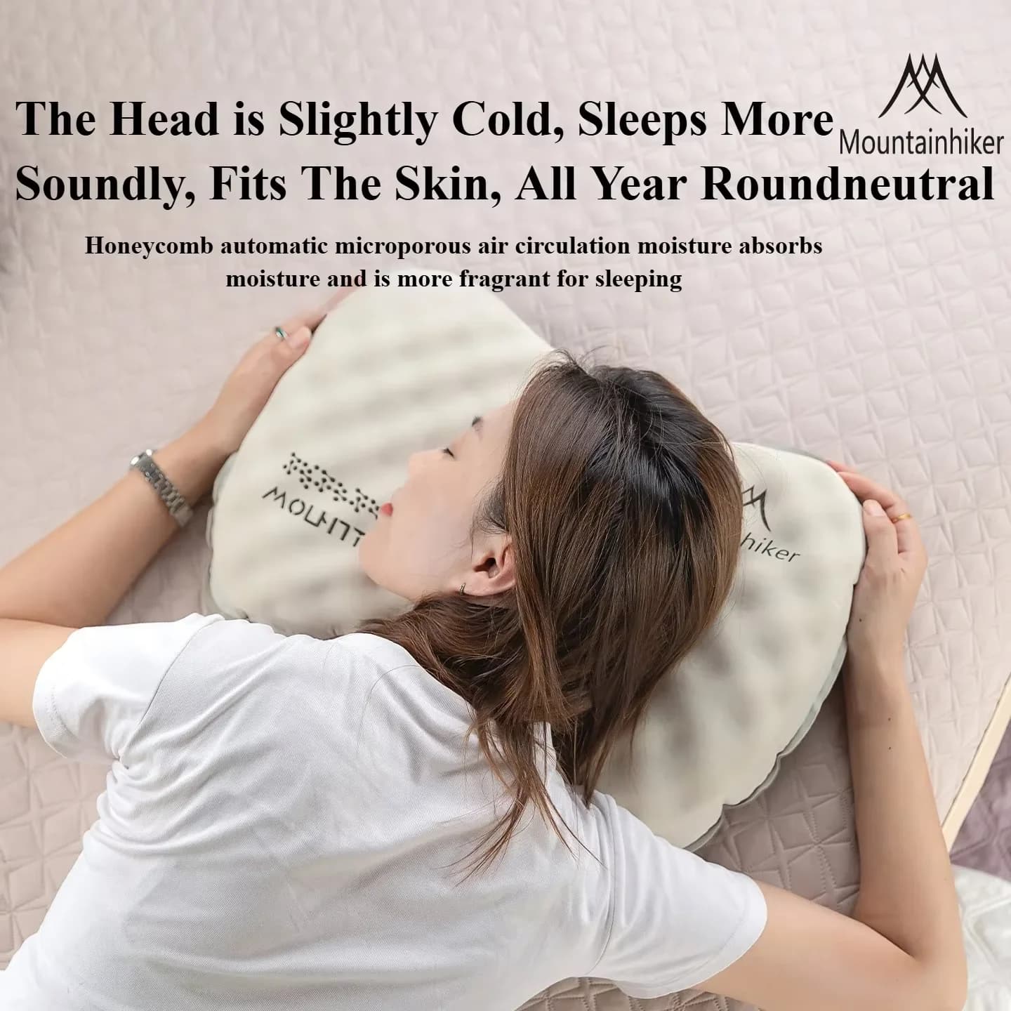 Mountainhiker Ultralight Inflatable Camping Travel Pillow with Soft Washable Cover - Ergonomic Pillows for Neck & Lumbar Support