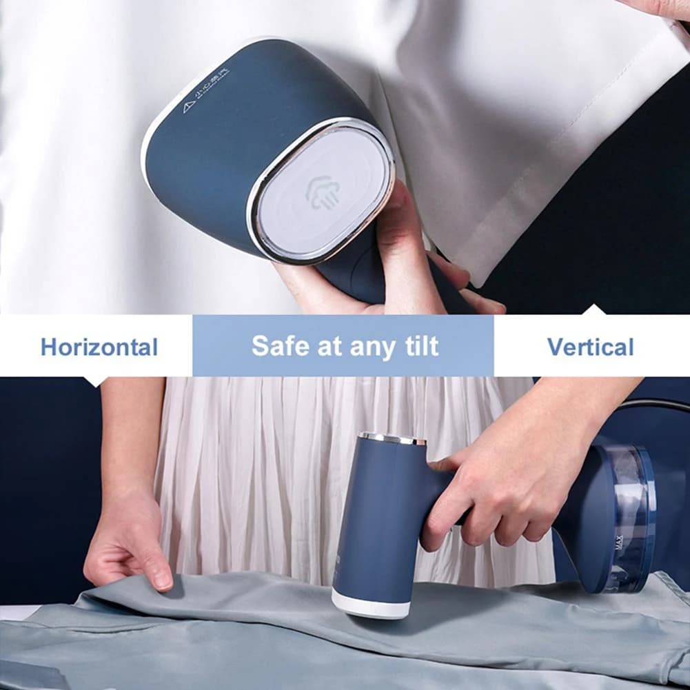 Stiratore a Vapore per Vestiti, Riscaldamento Rapido, Rimozione Rughe, Ferro da Stiro, Vaporizzatore per Indumenti, Stiratore Portatile. Spina EU-A00E