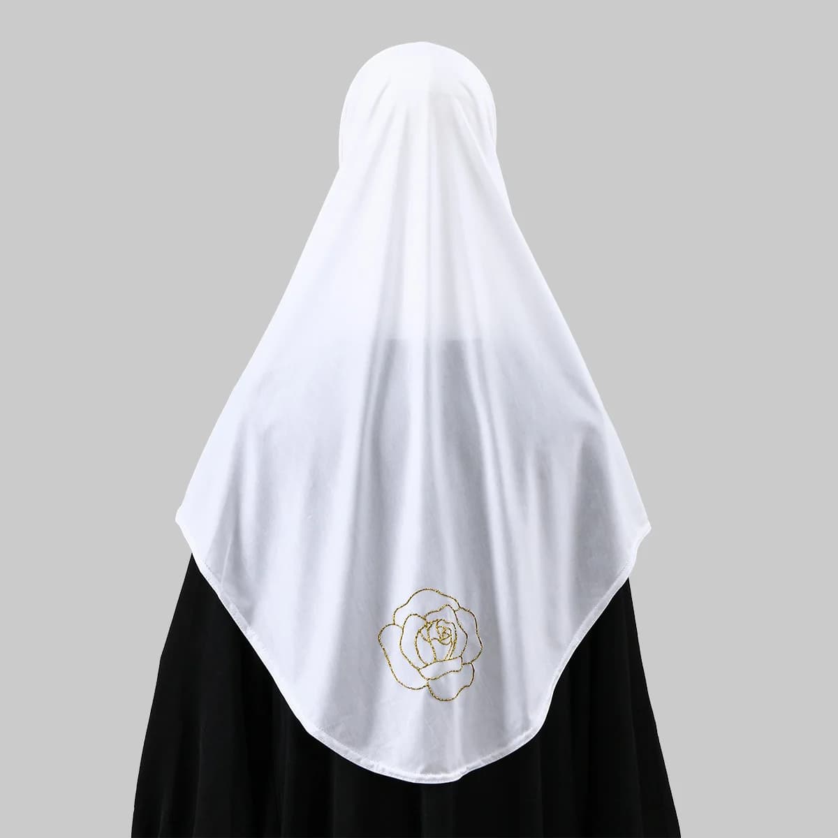 New Golden Crystal Bama Women's Scarf with Rose, Versatile and Fashion, Elegant and Comfortable Copricapo