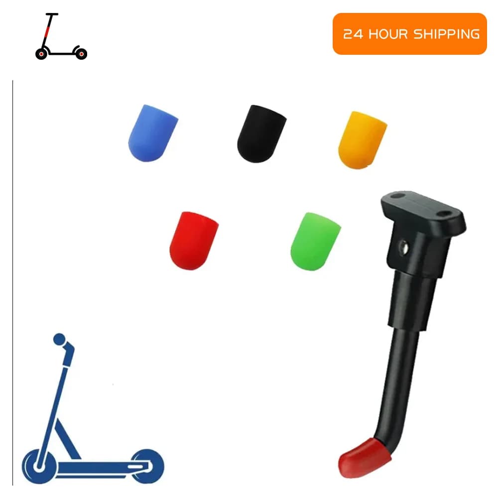 Supporto per il piede Copertura antiscivolo in silicone per Xiaomi M365 Pro Mi3 1S Scooter elettrico Cavalletto Custodia protettiva antipolvere Accessori