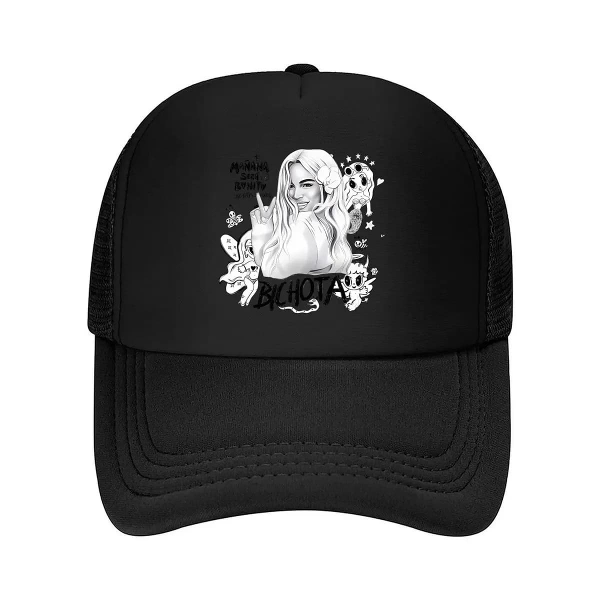 Nuovo Cappellino da Baseball in Rete Ispirato a Bichota Mermaid - Design Pop Culture