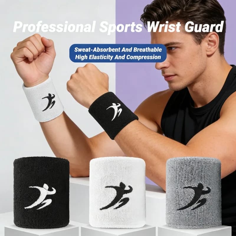 Braccialetti sportivi alla moda per uomini e donne che corrono basket fitness tennis asciugamani da badminton traspiranti che assorbono il sudore