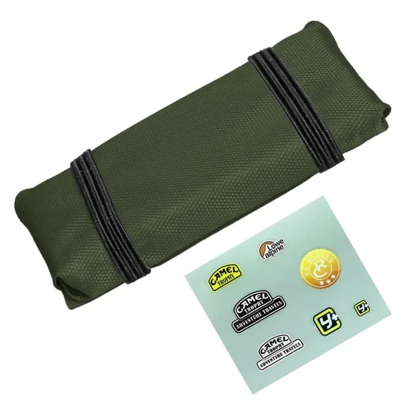 NEW HOT In Stock-For 1/16 1/18 1/24 RC Crawler Compatible Simulated Tent Bag Handmade Scale Decoration Simulated Roof Luggage Te