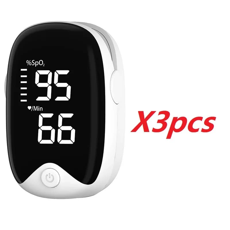 1/2/3pcs Portable Dite Powder Monitor Blood Oxygen Saturation Monitor with LED Display Tip Oximeter Test SpO2 Healthcare