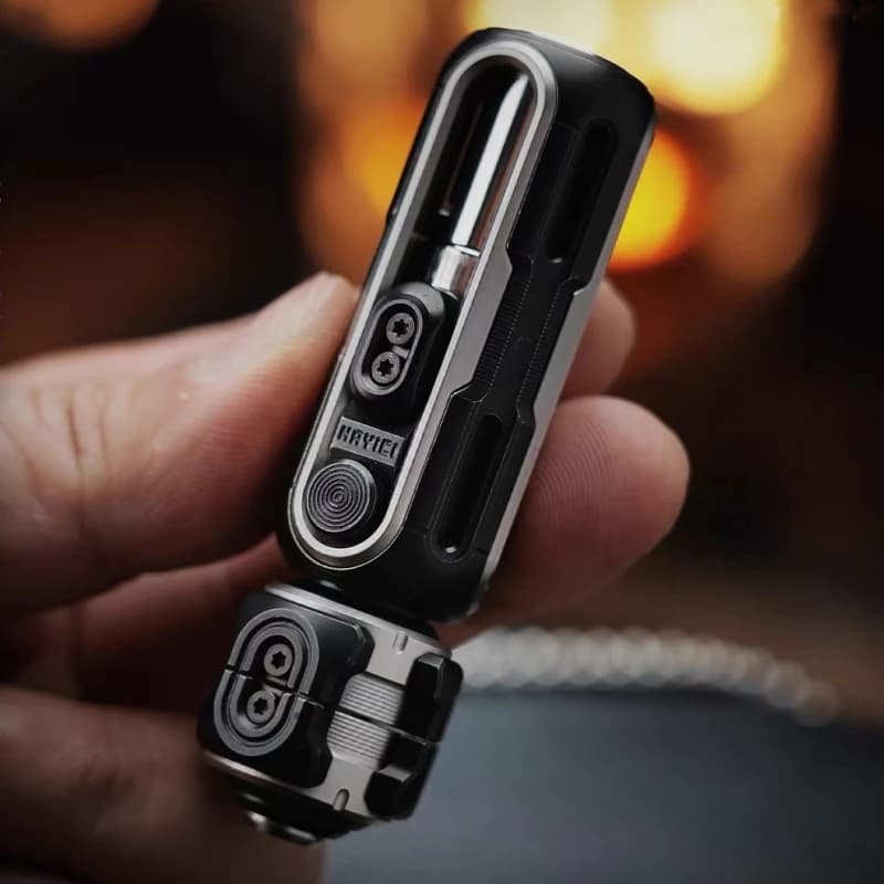 Nuovo Tuning Fork Heavy Gunner EDC con Espulsione Meccanica, Fidget Spinner Magnetico a Forma di Uovo, Giocattolo Antistress in Metallo con Scorrimento a Punta di Dito Ag