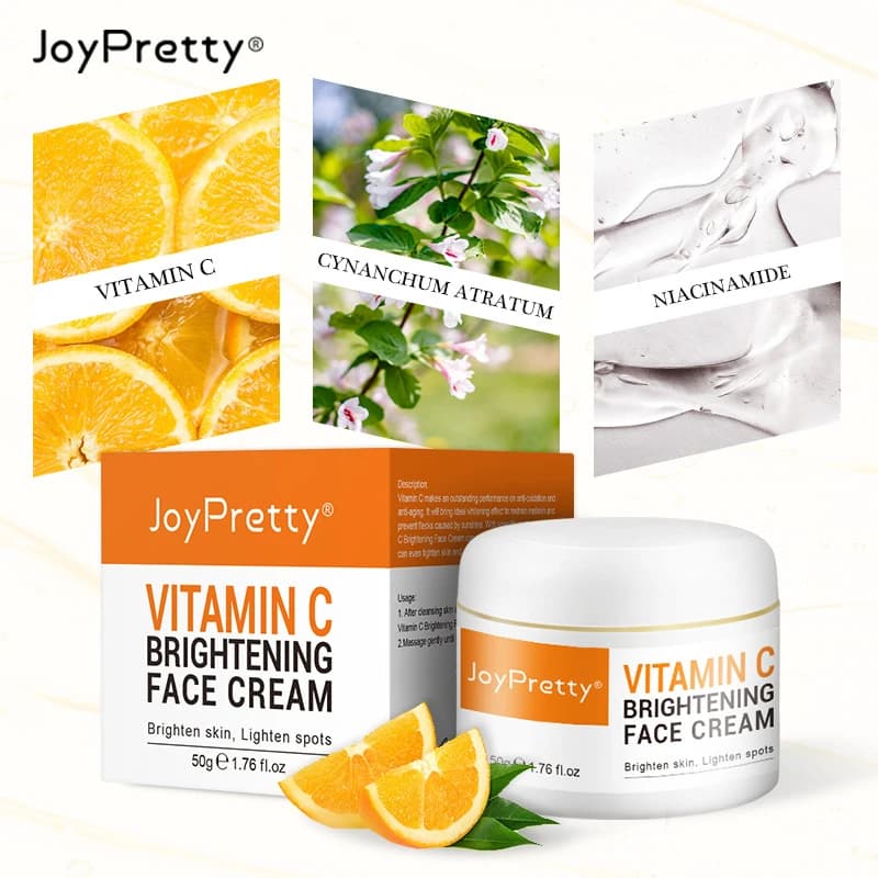 Face Cream Sleaching Vitamin C Moisturizing Emollient Cream Removing Dark Spots Shaking Face Anti Aging Repair Skin Care
