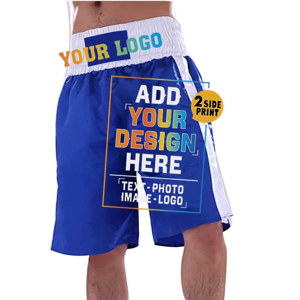 Pantaloni da taekwondo personalizzati per uomo e donna, pantaloncini da allenamento per arti marziali miste, abiti da competizione, aggiungi la tua foto