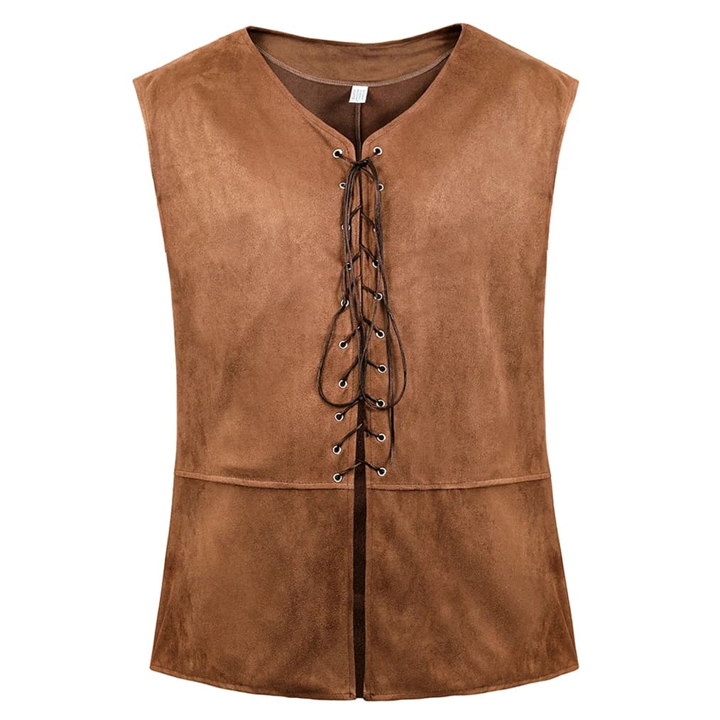 Steampunk Vikings gilet da pirata per adulti Plus Size Costume da uomo Carnval gilet senza maniche gotico rinascimentale medievale