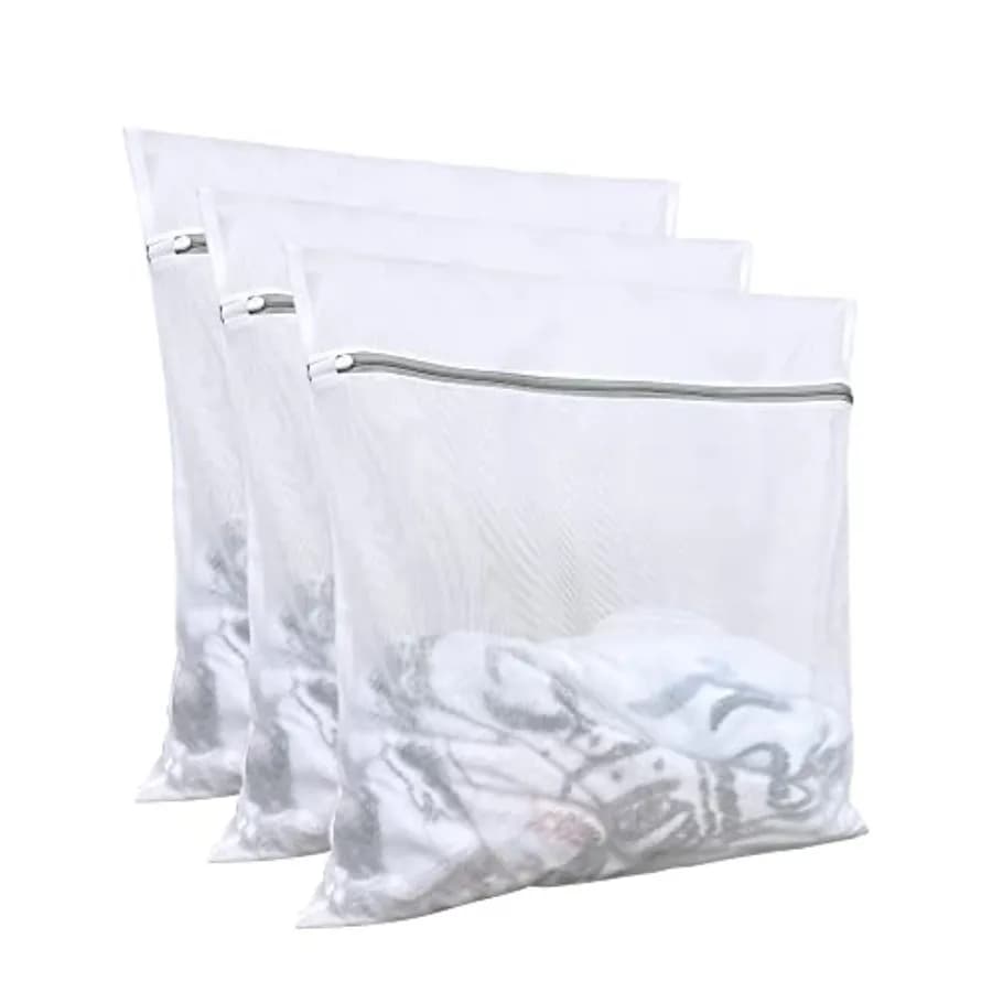 Lingerie bags for laundry 3Pcs, 24 X 24inch,large mesh laundry bags, Delicates Bags for Washing Machine