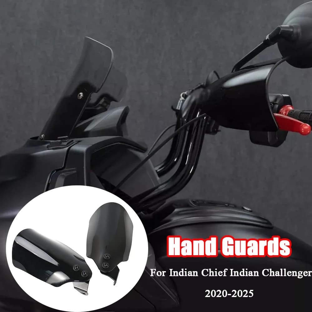 Dispositivo di Protezione per Mani da Moto, Paramani, Coprimani, Protezione per Manubrio Compatibile con Indian Chief e Indian Challenger 2020-2025