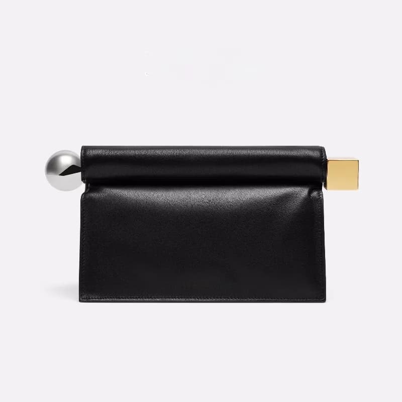 Nuova Borsa Clutch Niche Roll Edge 2026 da Donna con Catena, Borsa a Tracolla Casual alla Moda