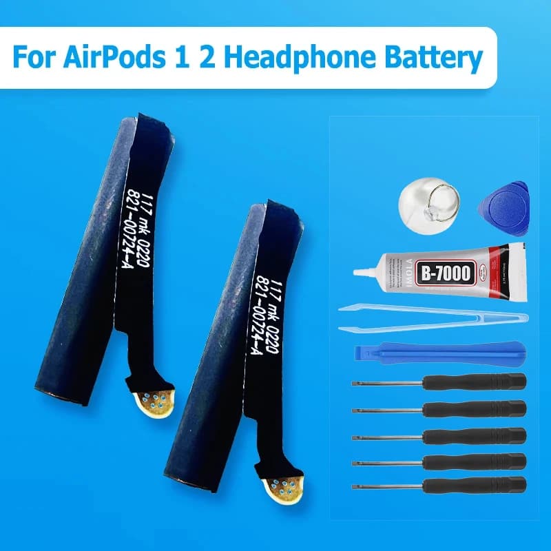 Brand-New 25mAh Bateria Per Airpods 2nd 1st A1722 A2032 A2031 A1604 A1523 Per AirPods 1 2 Batteria Ricaricabile Per Cuffie