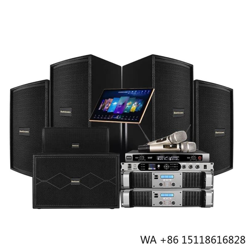 Bekboes Ktv Professional Full Range Audio Set Full System Family Karaoke Machine Speaker Equipo De Sonido/amplificadores/altavoz