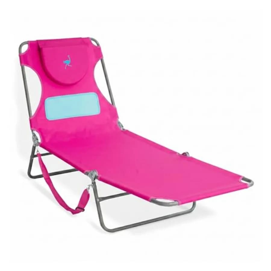 Sdraio Comfort per Donne con Supporto per il Torace, per Esterni, Patio, Spiaggia, Prato, Campeggio, Piscina, Prendisole, Sedia Reclinabile Pieghevole Portatile