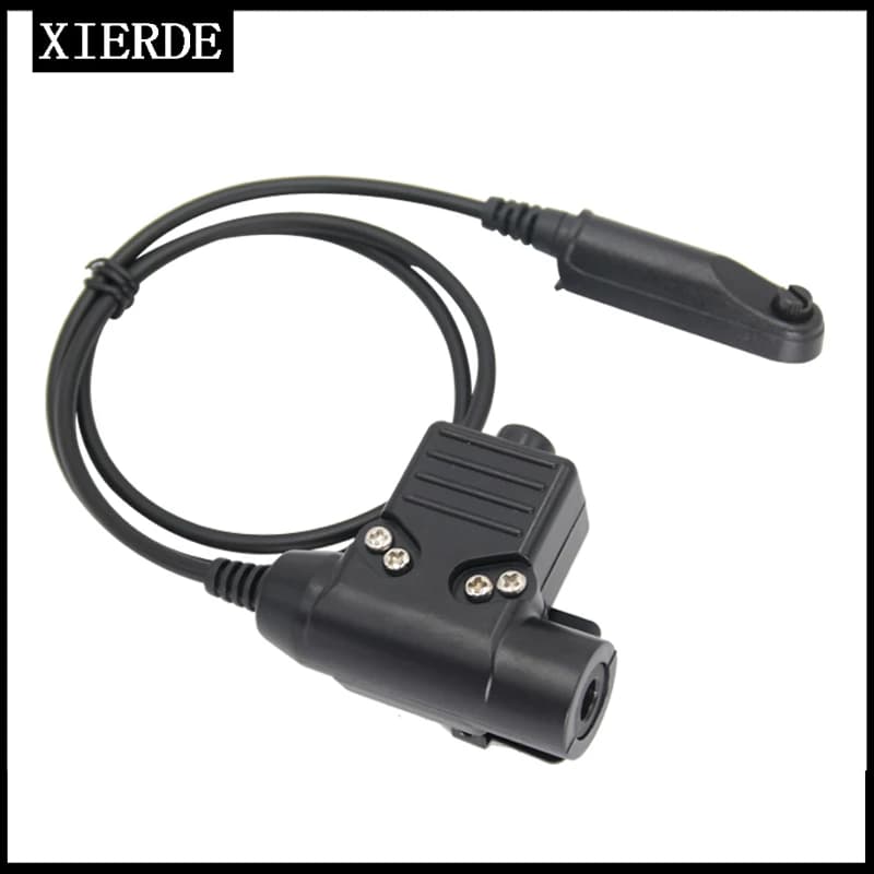 9R U94 ZTactical PTT per Baofeng UV9R UV-9R Plus UV-XR BF-A58 Radio Walkie Talkie COMTAC MSA EARMOR TCA TRI NATO Auricolare U94 PTT