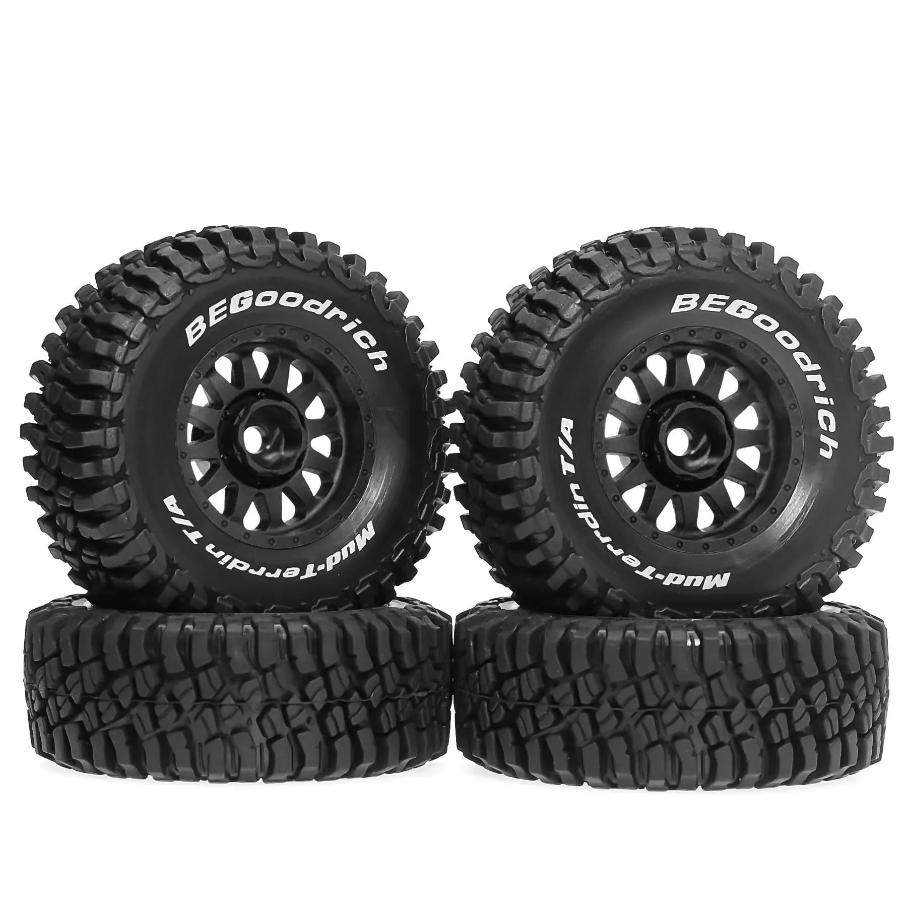 Pneumatici per camion da corsa Pneumatici in gomma 12mm esagonali per 1/14 1/16 RC Car ARRMA MOJAVE HPI HSP Tamiya MJX 14211 HBX 3100a Q130c SCY Wltoys