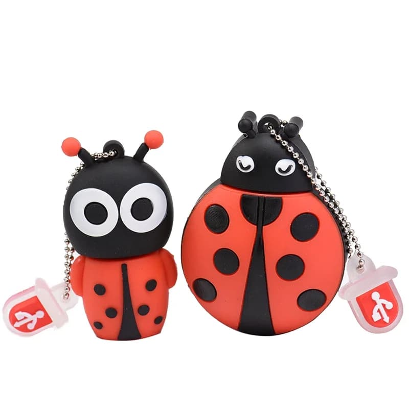 Chiavetta USB ad alta velocità Chiavetta USB Beetle carina Chiavetta USB Mini Pendrive personalizzata 64 GB 32 GB 16 GB 4 GB Chiavetta USB coccinella