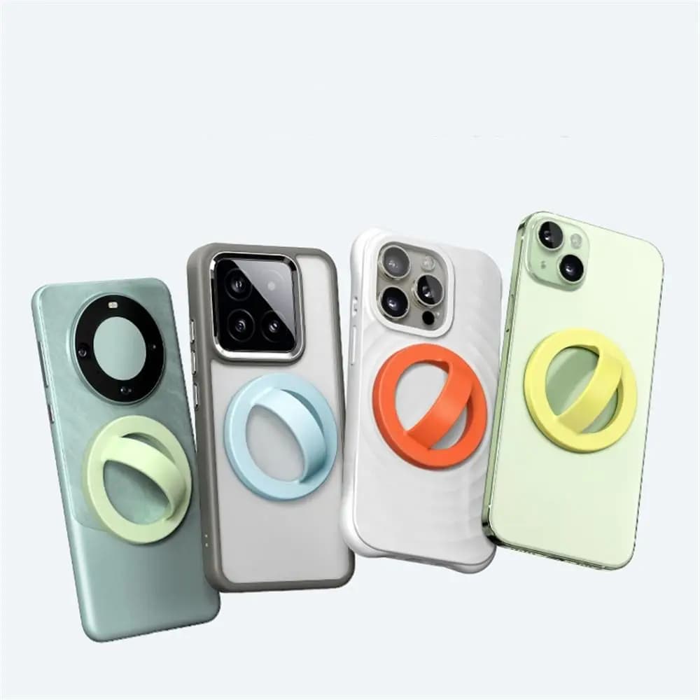 Per Magsafe telefono magnetico impugnatura posteriore anello piastra metallica forte adsorbimento supporto per anello da dito supporto per telefono morbido anticaduta universale