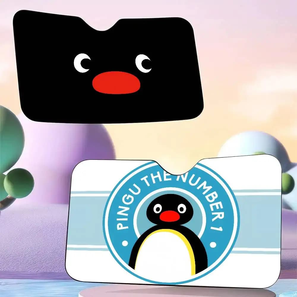 Parasole per Auto con Pinguino Carino, Accessori Auto, Protezione per Parabrezza, Copertura Decorativa per Finestrini