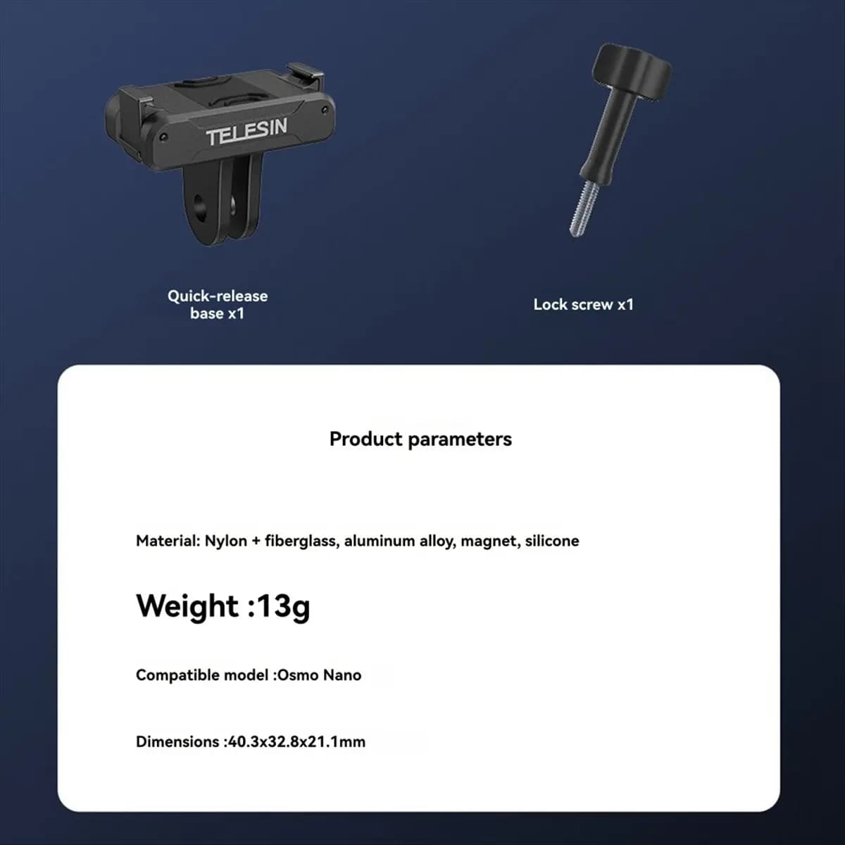 Magnetic Two Claw Adapter Action Camera Accessories for Nano Camera Accessories Adapter Universal Port