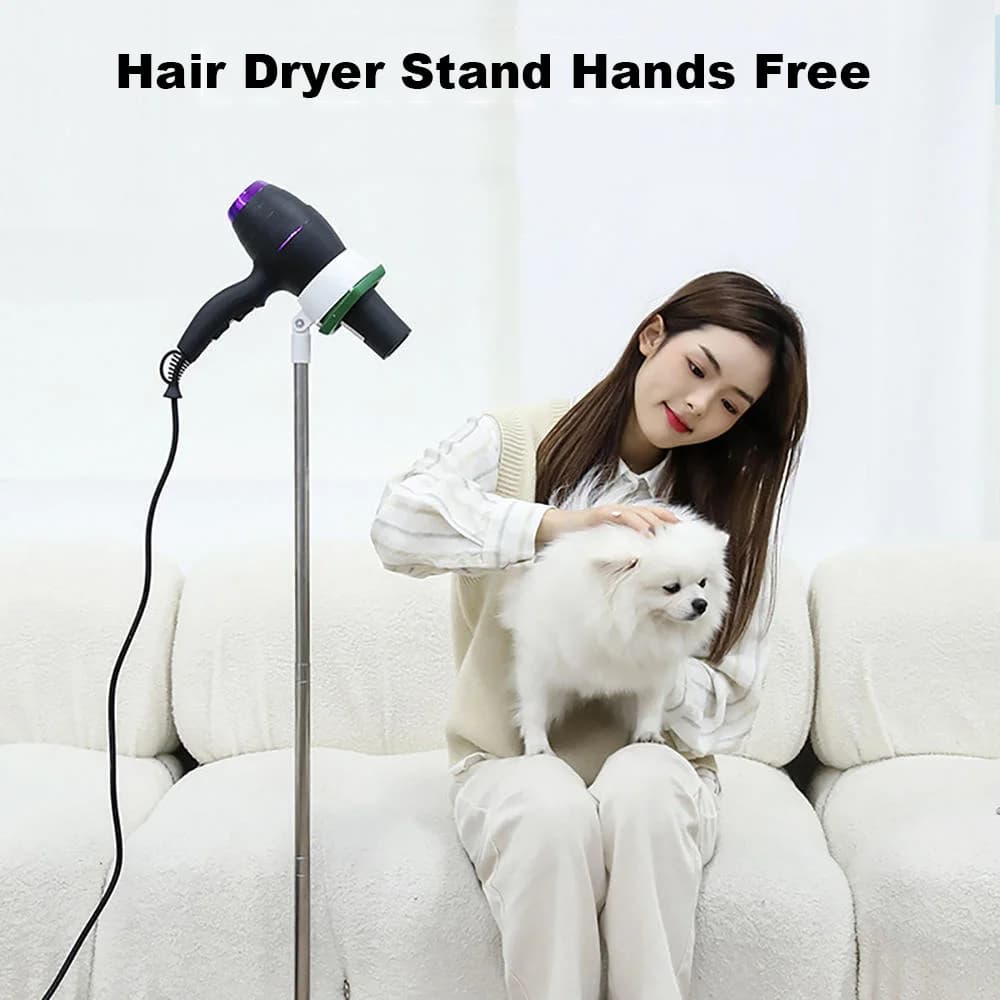 Support for hair dryer Adjustable Vibrant Metal Hair Support for Woman Pet Free Hands For Bathroom Makeup Room