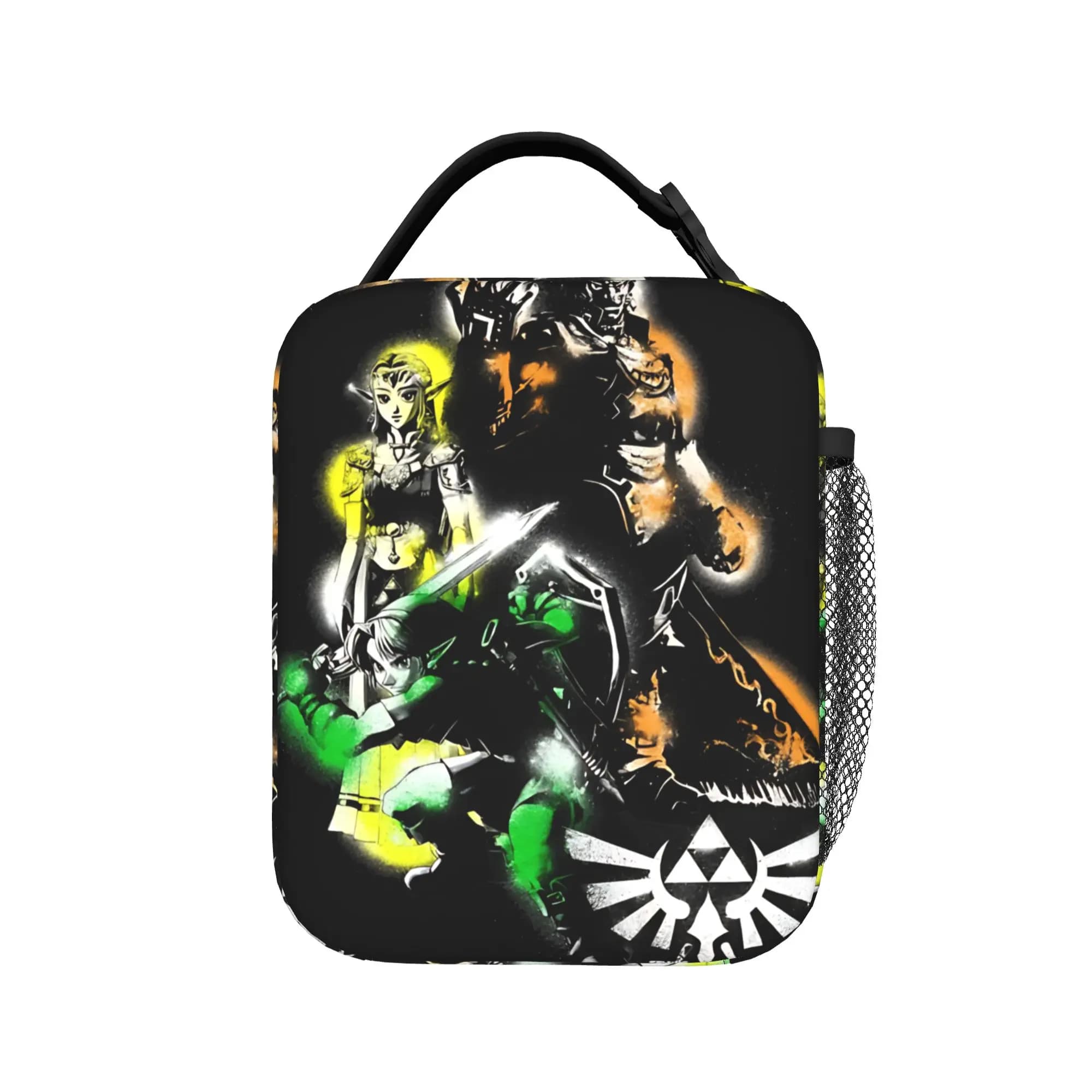 Link Ganondorf Paint Pop Zeldas Legend Insulated Lunch Bag Leakproof Reusable Cooler Bag Tote Lunch Box Office Picnic Men Women
