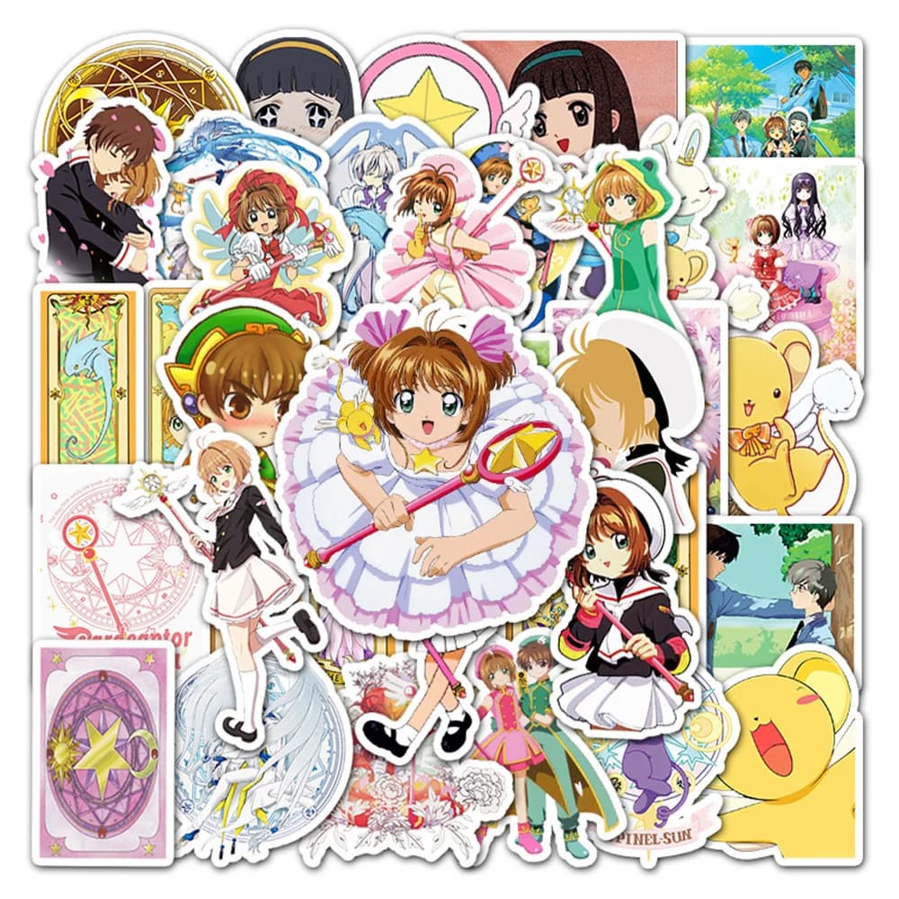 10/30/50PCS Cartoon Anime Magic Cardcaptor Sakura Creative scratches Bici Scooter Casco Computer Portable Wholesale