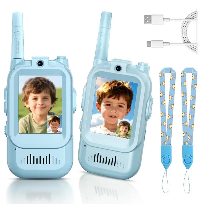 Walkie-talkie video YSUN per bambini, interfono video ricaricabile portatile per bambini, per esterni, campeggio