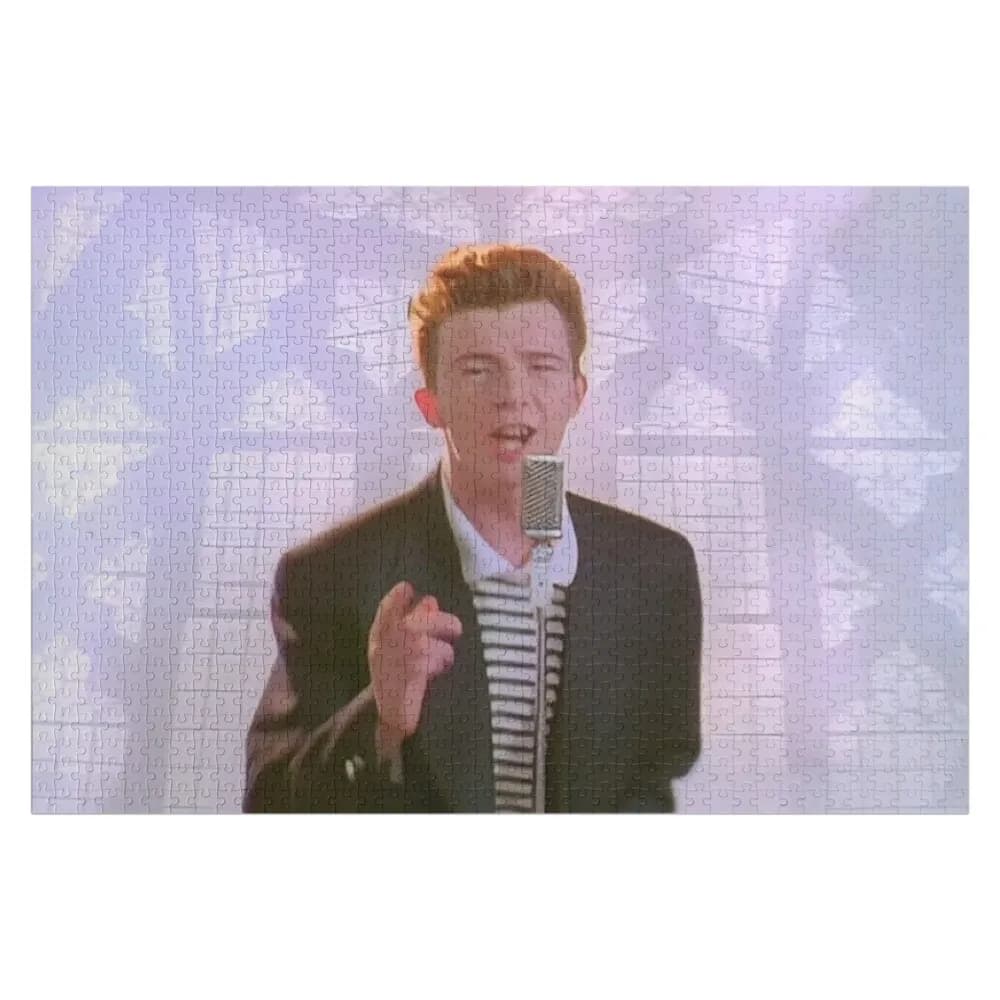 Puzzle di Rick Astley, regalo personalizzato in legno, giocattolo per bambini, puzzle con immagine personalizzata