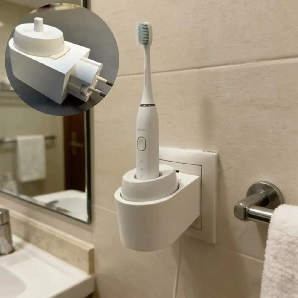 Durable Electric Toothbrush Holder Electric Toothbrush Storage Wire Clutter Prevention Toothbrush Storage Stand