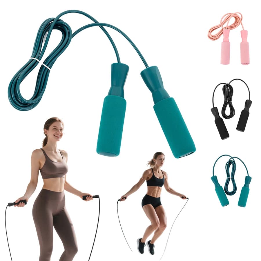 Portable Fitness Equipment for Home Gym 360 ° Jumping Racing with Steel Cable with Non-slip Handle for Weight Loss Training Cardio T