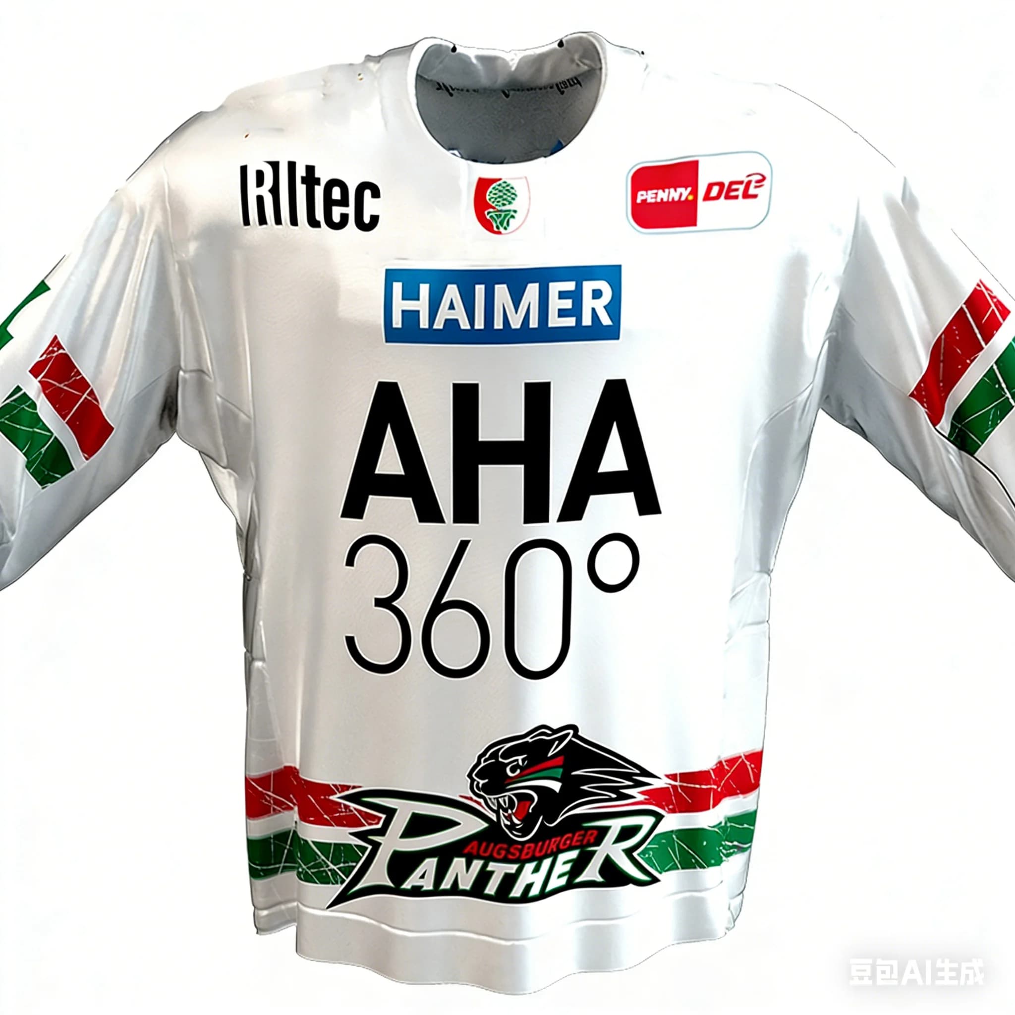 New Jersey Hockey Man Germany 26/25 DEL Home/Away Augsburg Panther 3D Print Long Sleeve Casual Drying Fast