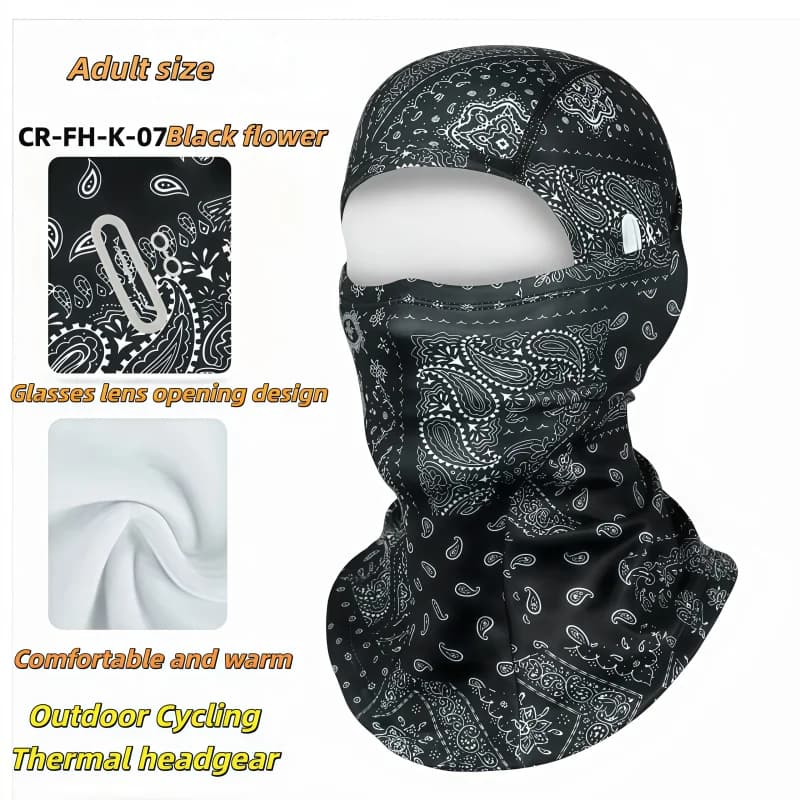 Passamontagna Invernale Divertente, Maschera Integrale, Bandana, Cappuccio da Sci e Snowboard, Maschera Calda alla Moda per Donne, Occhiali da Ciclismo per Climi Freddi