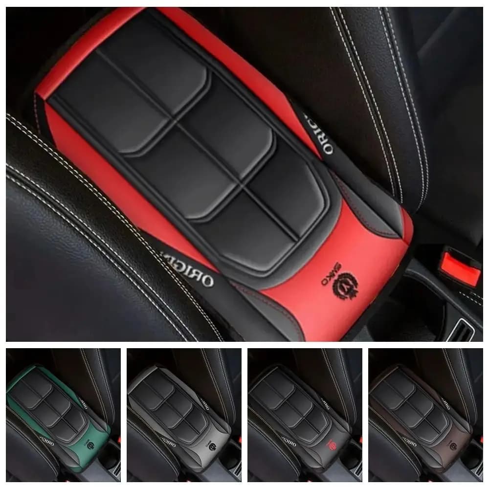 New Polyester Armrest Box Cushion Abrasion Comfortable Center Console Cover Dirt-resistant Car Armrest Cushion Universal
