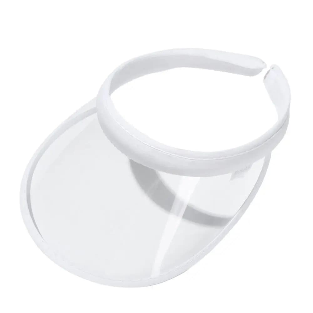 Visiera parasole per cappello sportivo protettivo UV da spiaggia in PVC leggero da donna per uomo