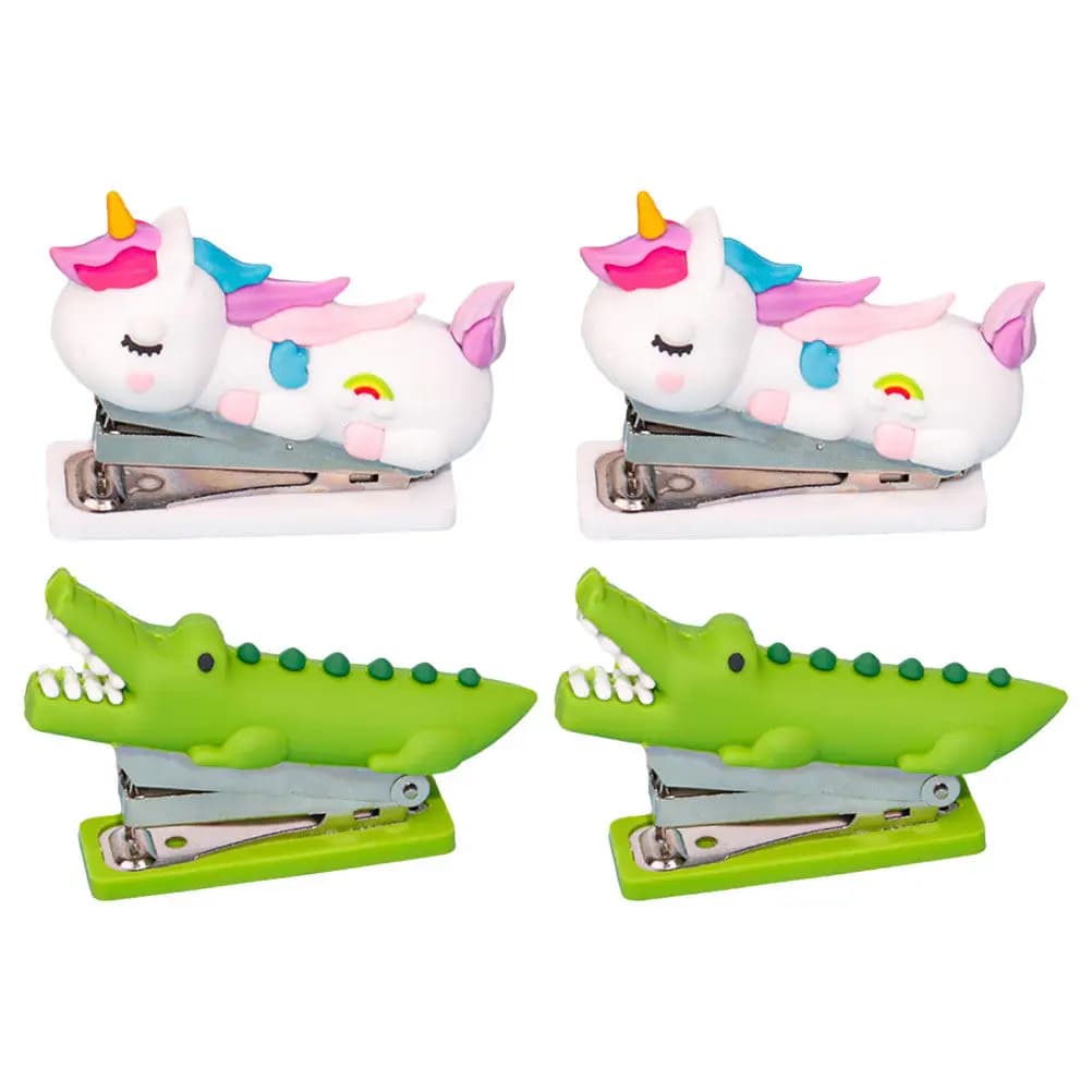 Stapler School Office Portable Halloween Christmas Desk Stapler Office Stapler Compact Stapler Handheld Stapler 4PCS