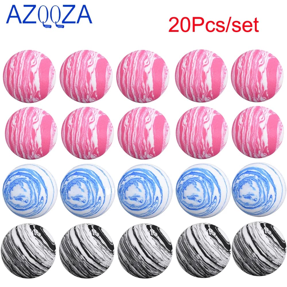 20 pz/borsa palline da golf diametro 42mm palline sportive arcobaleno schiuma pratica palline da Golf per palline da allenamento Golf Indoor o Outdoor nuovo