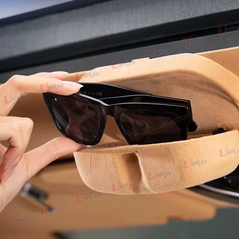 For Voyah Dream Dreampower 2025 2026 Car Eyewear Case Box Sunglasses Holder Suede Glasses Storage Box Interior Car Accessories