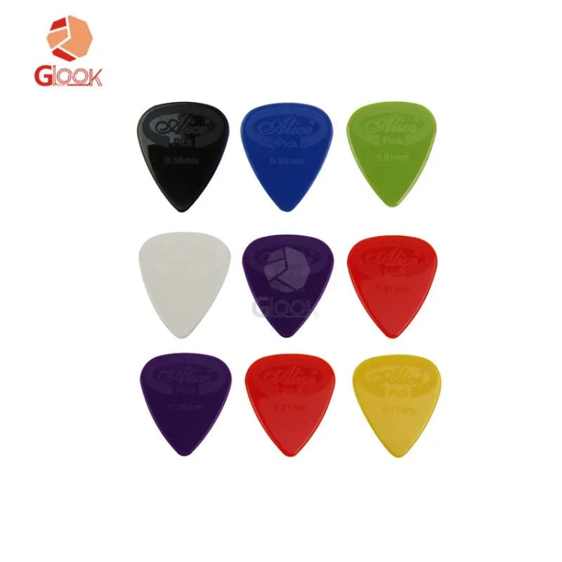 Alice 12 pezzi plettro per chitarra chitarra elettrica ABS plettro per chitarra acustica plettri in nylon