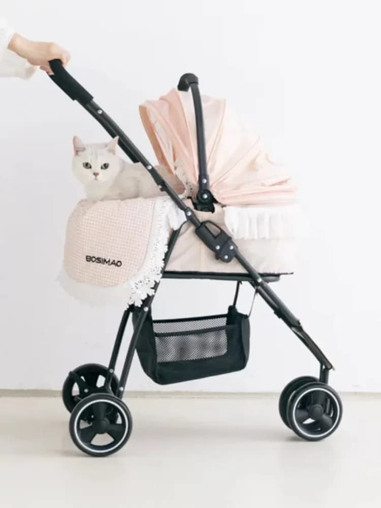 Pet Stroller Pad Cushion for Dog Cats,Soft Cotton Pet Mat,Breathable Sofa Bed for Pet Stroller Cart,Washable Mattress