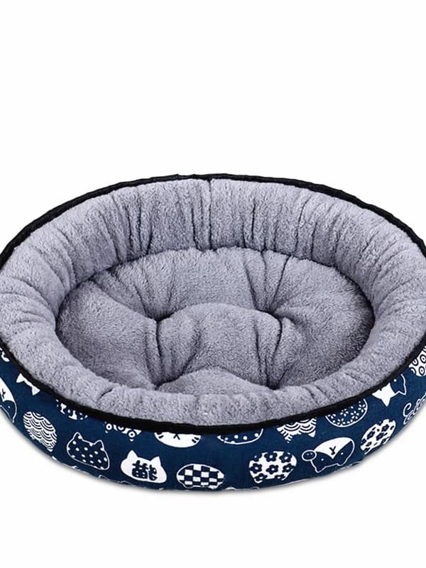 Cuccia Rotonda Bifacciale per Cani e Gatti, Grande Isolamento Termico, Universale per Tutte le Stagioni, Adatta per Razze Piccole e Grandi