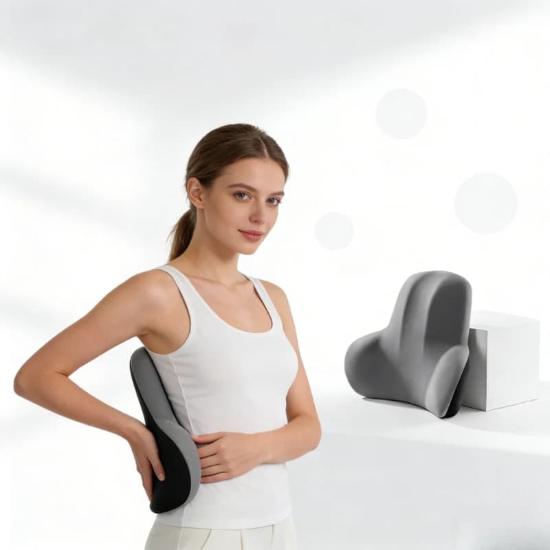 Cuscino per il Collo in Memory Foam per Auto, Supporto Lombare Traspirante per Sedile Auto