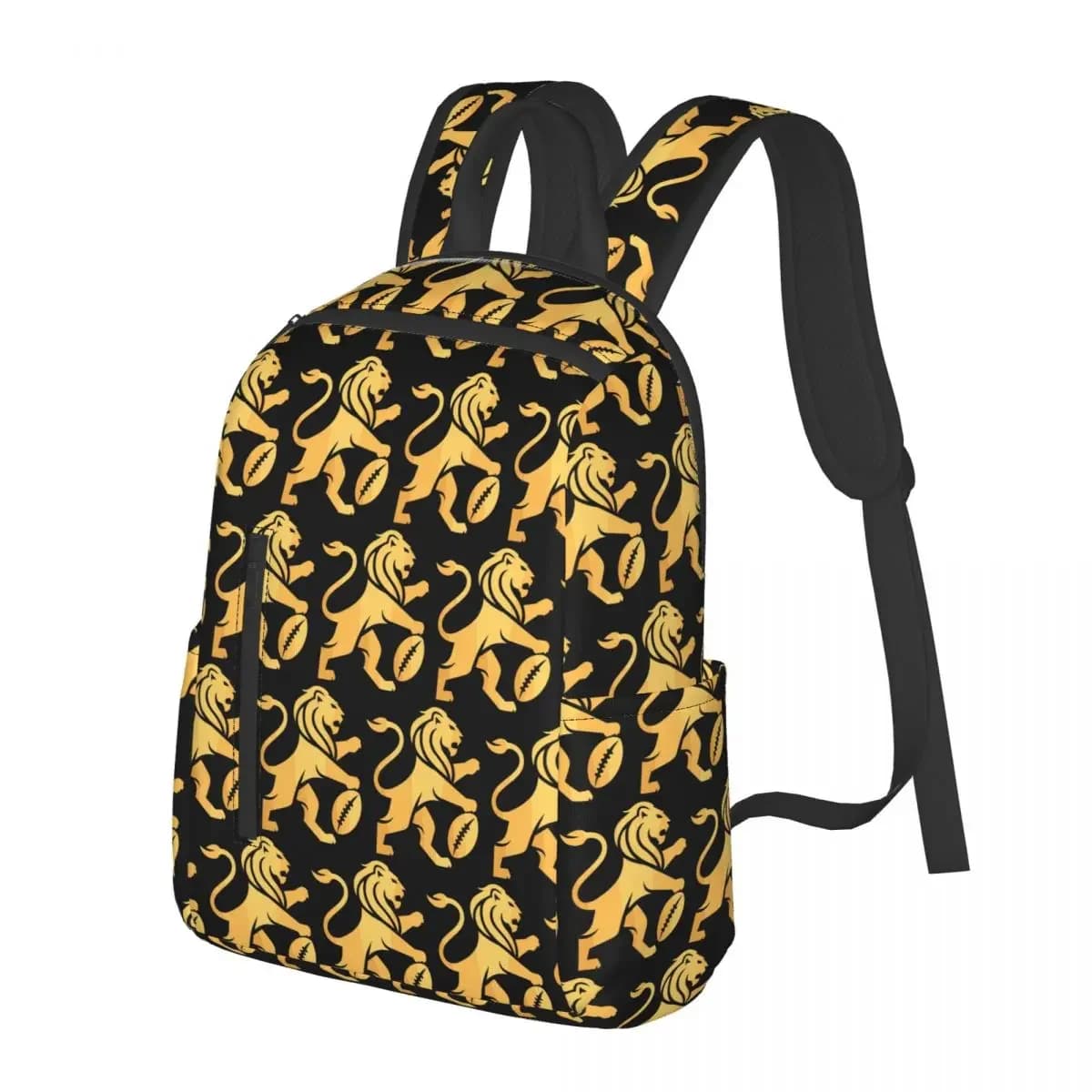 Brisbane Lions Student Backpack School Bag Hiking Travel Daypack for Men Women Bookbag Shoulder Bags