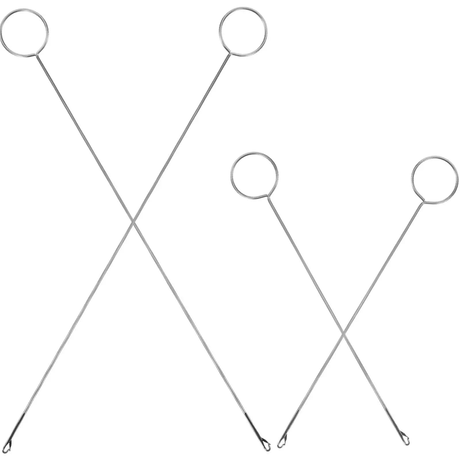 4Pcs Premium Metal Drawstring Threader Set for Sewing Embroidery Crafting Replacement Easy Threading Tool Household