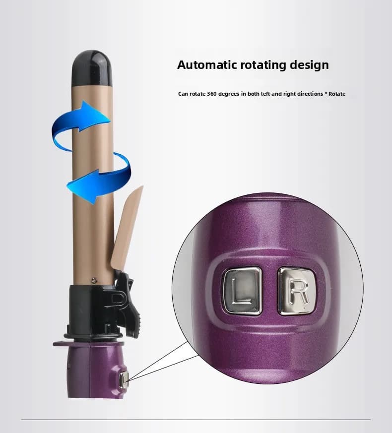 Best Seller Rotating Automatic Electric Ribbons Iron, Do Not Damage Hair, For Large Waves, Professional