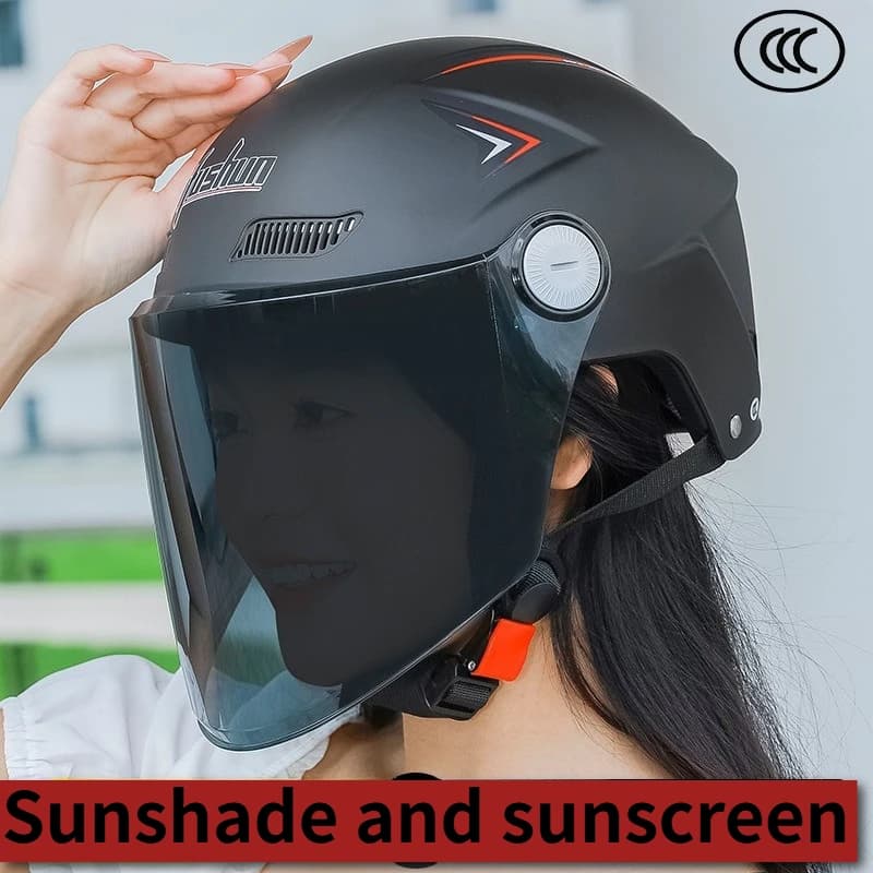 Motorcycle helmet with removable visor, Convertible helmet for Moto and Mountain Bike for Men, In-Mold Sport Technology